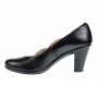 Marimea 37 Pantofi dama din piele naturala, negri eleganti P134233NLAC